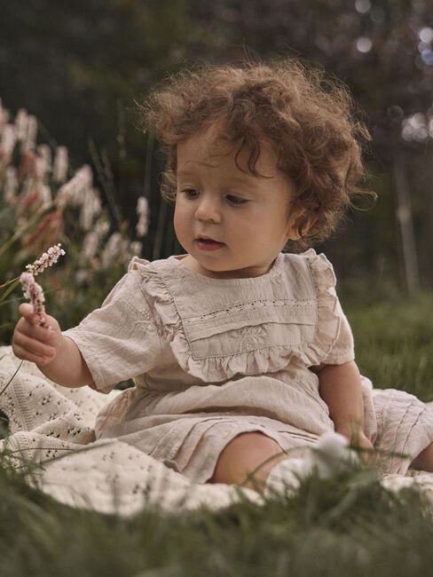 Braune LIL' ATELIER Kleider NBFFERONIA SS LOOSE BODY DRESS LIL - large