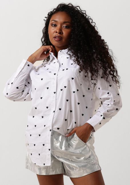 Weiße CO'COUTURE Blusen HEARTCC OVERSIZE SHIRT - large