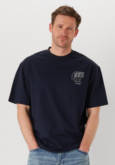 Dunkelblau SELECTED HOMME T-shirt SLHRELAXJAY LICENSE SS O-NECK TEE - large