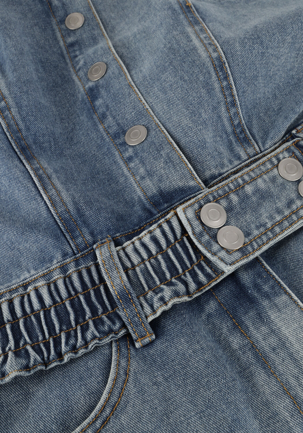 Blaue ROUGE EDIT Playsuits ROUJOLIE 2/4 DENIM PLAYSUIT - large