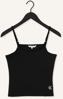 Schwarze CALVIN KLEIN Top CK RIB STRAPPY TOP Schwarze CALVIN KLEIN Top CK RIB STRAPPY TOP - medium