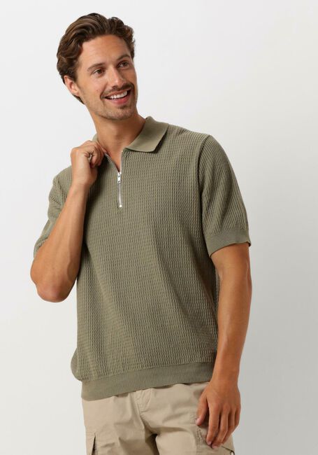 Grüne FORÉT Polo-Shirt MOMENT HALF ZIP KNIT - large
