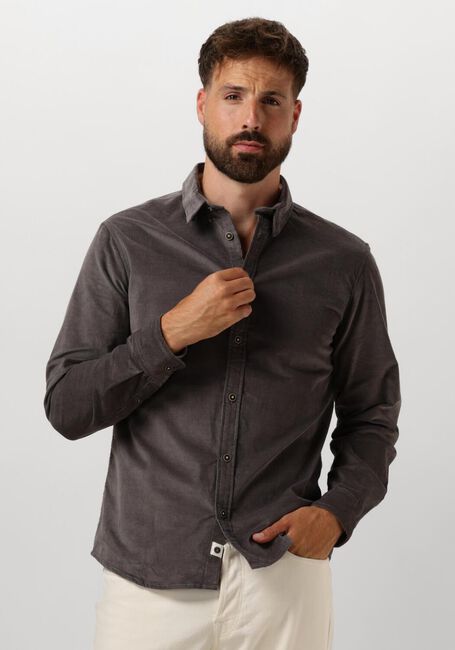 Graue ANERKJENDT Hemden AKLEIF SOLID CORD SHIRT - large