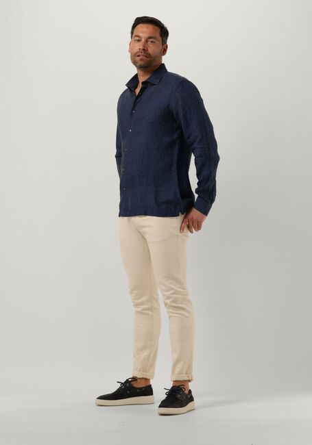 Dunkelblau GENTI Casual-Oberhemd LINNEN S7054-1120 - large