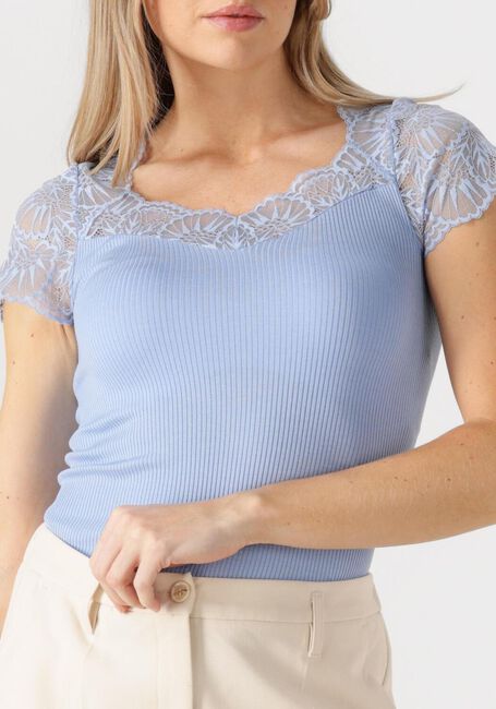 Hellblau ROSEMUNDE Top BEATHA CAPSLEEVE - large