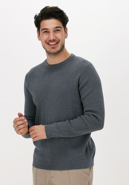 Graue SELECTED MEN Pullover SLHCAST LS KNIT CABLE CREW B C - large