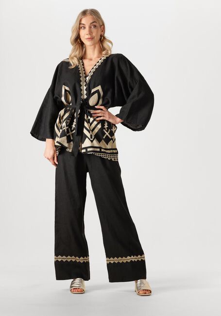 Schwarze GREEK ARCHAIC KORI Weite Hose 210624 - large