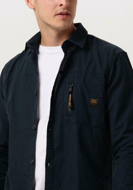 Blaue PME LEGEND Casual-Oberhemd LONG SLEEVE SHIRT CTN MATT WEAVE - large