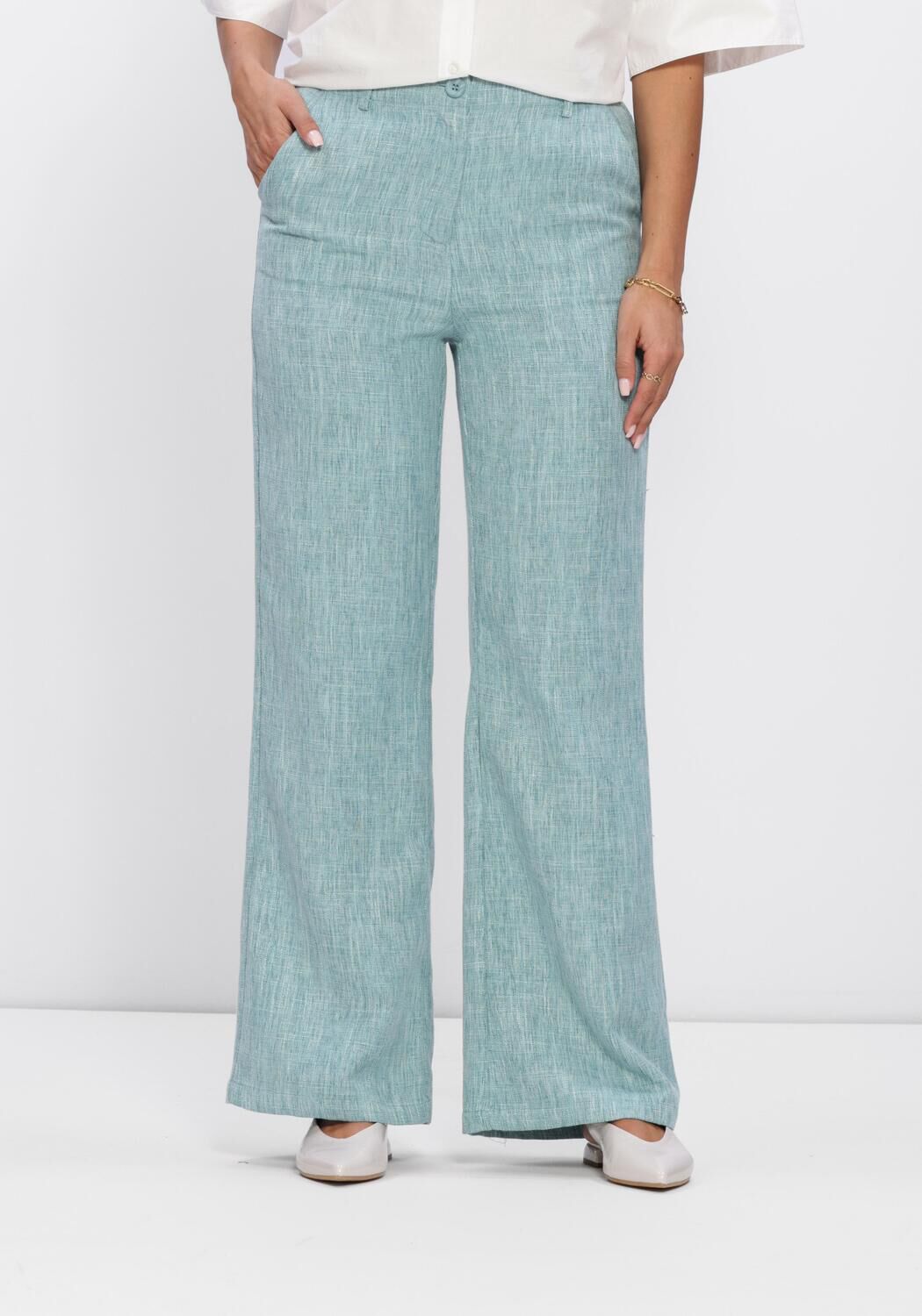 Gr&uuml;ne YDENCE Weite Hose PANTS LEONA - large