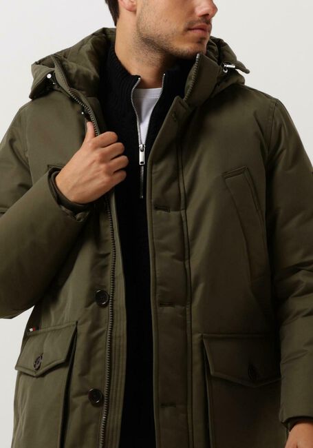 Dunkelgrün TOMMY HILFIGER Parkas ROCKIE NON FUR DOWN PARKA - large
