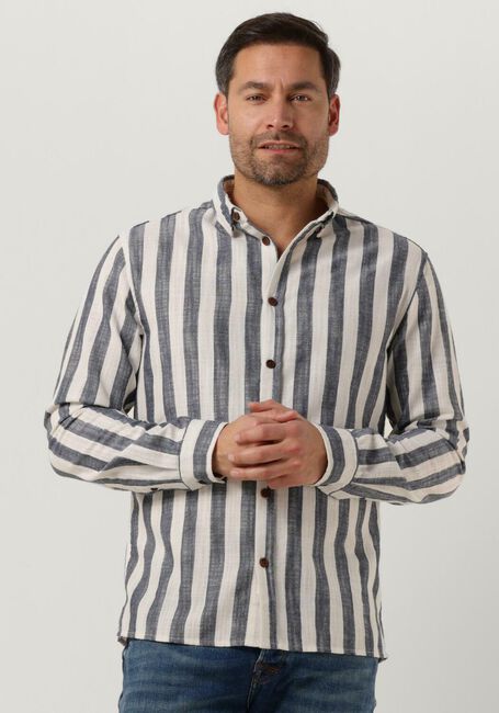 Dunkelblau ANERKJENDT Casual-Oberhemd AKLEIF L/S STRIPE SHIRT - large