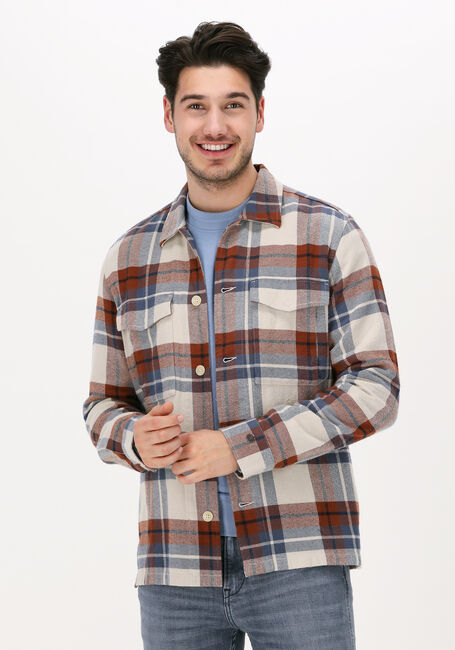 Mehrfarbige/Bunte CAST IRON Overshirt LONG SLEEVE SHIRT BIG YARN DYE - large