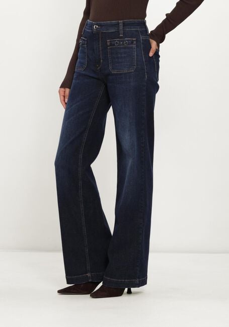 Blaue CAMBIO Jeans ADA PATCHED POCKET DARK HR STRETCH BLUE DENIM - large