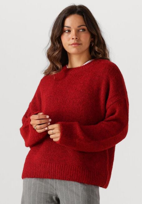 Rote OBJECT Pullover OBJSAGGIA LS LO PULLOVER - large