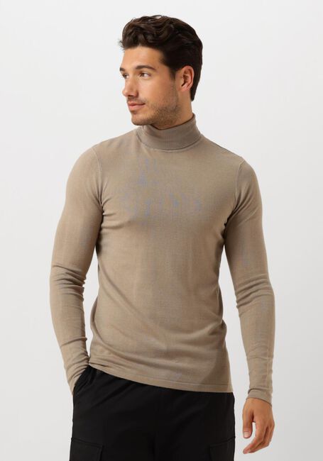 Taupe PURE PATH Rollkragenpullover ESSENTIAL KNIT TURTLENECK SWEATER - large