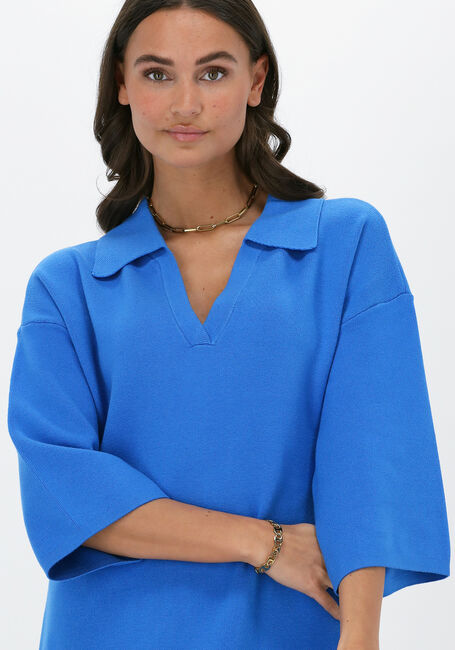 Blaue Y.A.S. Midikleid YASABELIA 3/4 KNIT DRESS - large