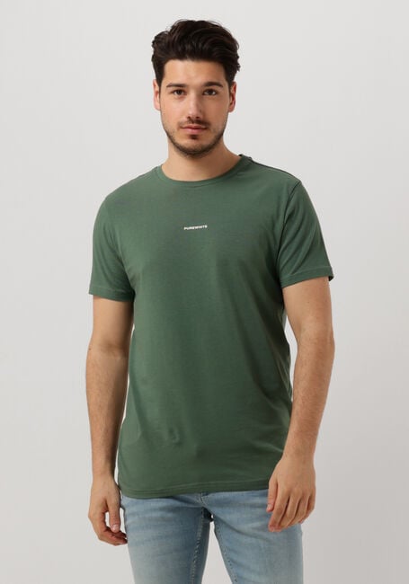 Dunkelgrün PUREWHITE T-shirt TSHIRT WITH SMALL LOGO ON CHEST AND BIG BACK PRINT - large