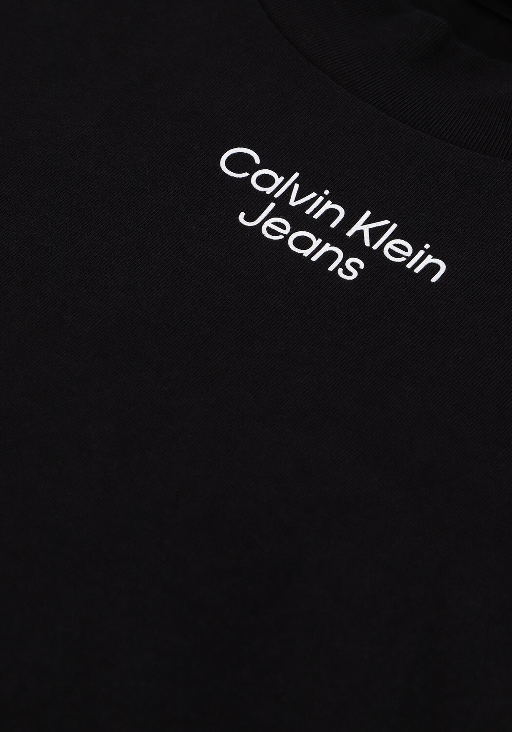 Schwarze CALVIN KLEIN T-shirt STACKED LOGO LOOSE TEE - large