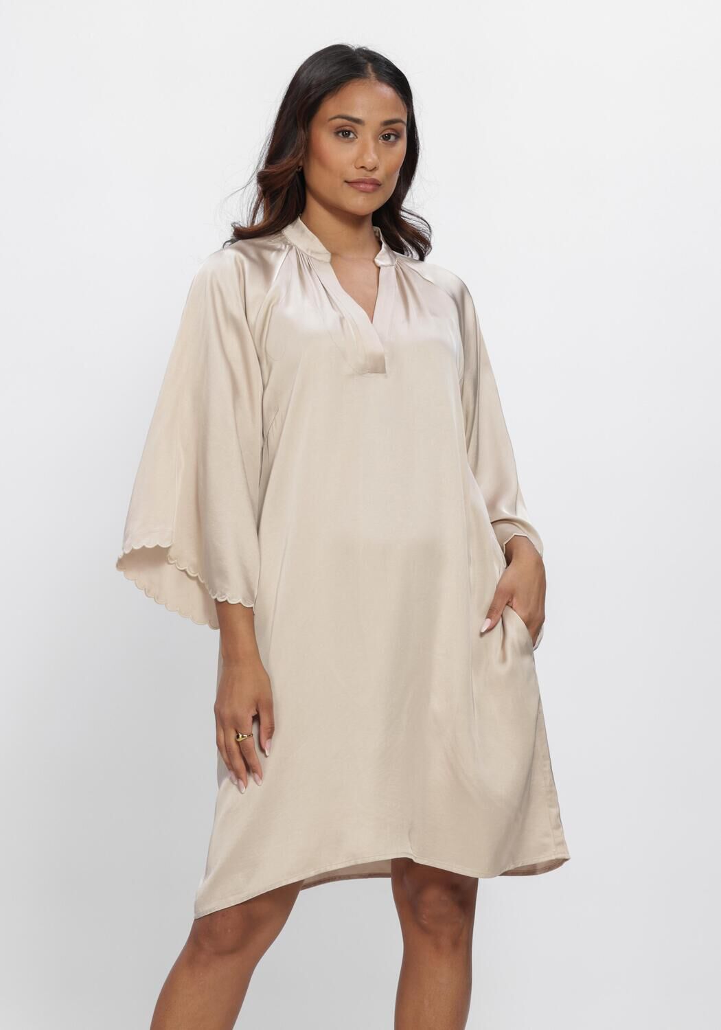 Beige BRUUNS BAZAAR Minikleid WECKIABBWENDISA DRESS - large