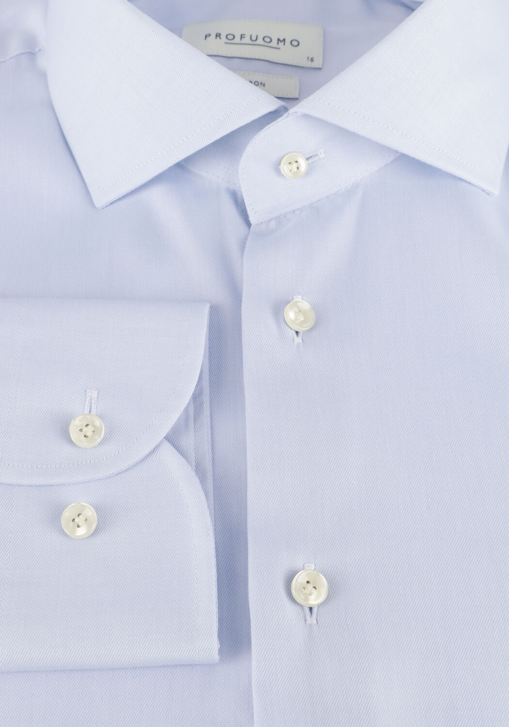 Hellblau PROFUOMO Klassisches Oberhemd FINE TWILL - SLIM FIT - NON IRON EXTRA LONG SLEEVE - large