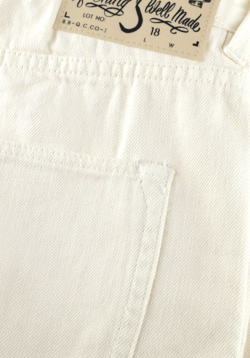 Creme BUTCHER OF BLUE Straight leg jeans BERKLEY LOOSE FROST - large