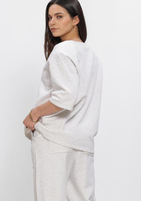 Graue ALIX THE LABEL Pullover & Cardigans LADIES KNITTED V-NECK SHORTSLEEVE SWEATER - large
