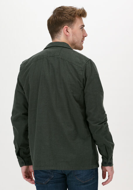 Dunkelgr&uuml;n CAST IRON Overshirt LONG SLEEVE SHIRT COTTON DOUBL - large