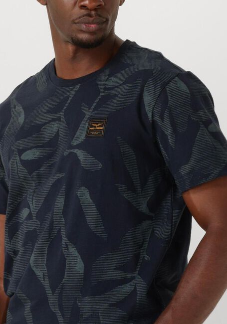 Dunkelblau PME LEGEND T-shirt SLUB JERSEY AOP - large