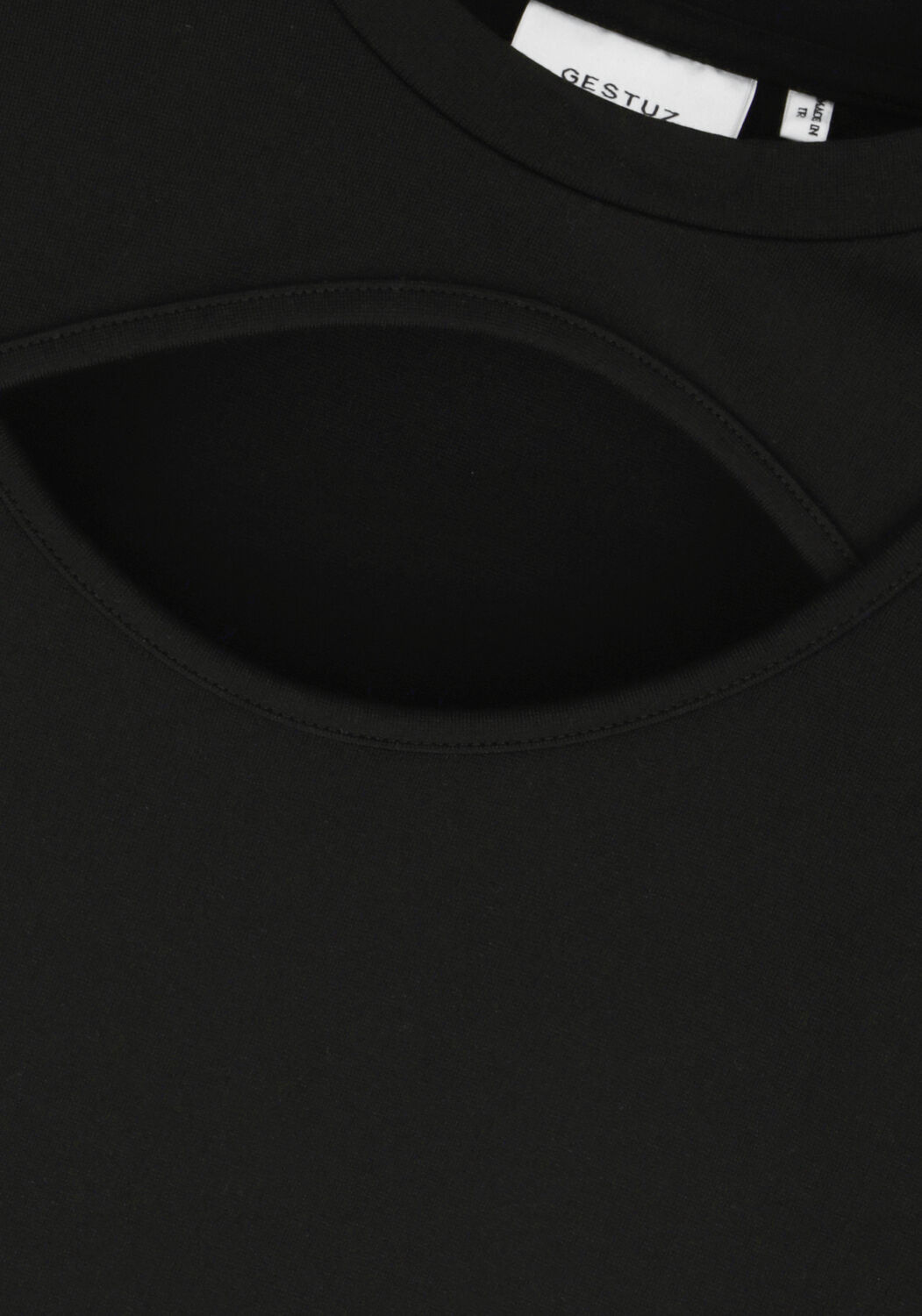 Schwarze GESTUZ Midikleid ANKAGZ LONG DRESS - large