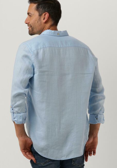Hellblau SCOTCH & SODA Casual-Oberhemd REGULAR-FIT LINEN SHIRT WITH SLEEVE ROLL-UP - large