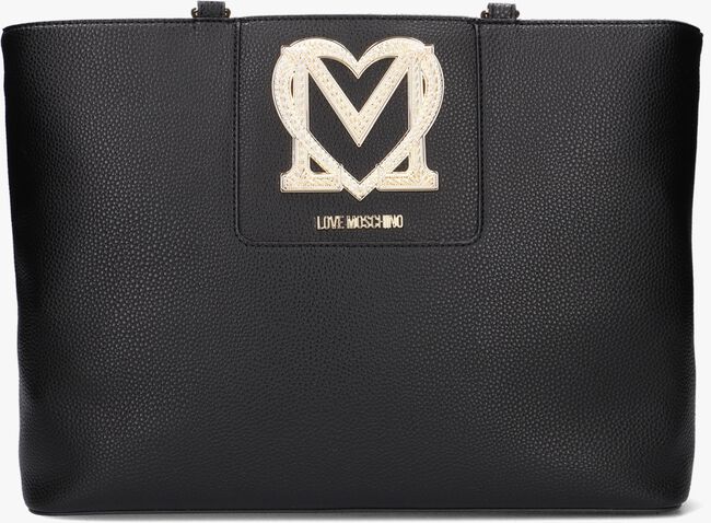 Schwarze LOVE MOSCHINO Shopper EMBROIDERED LOGO 4382 - large