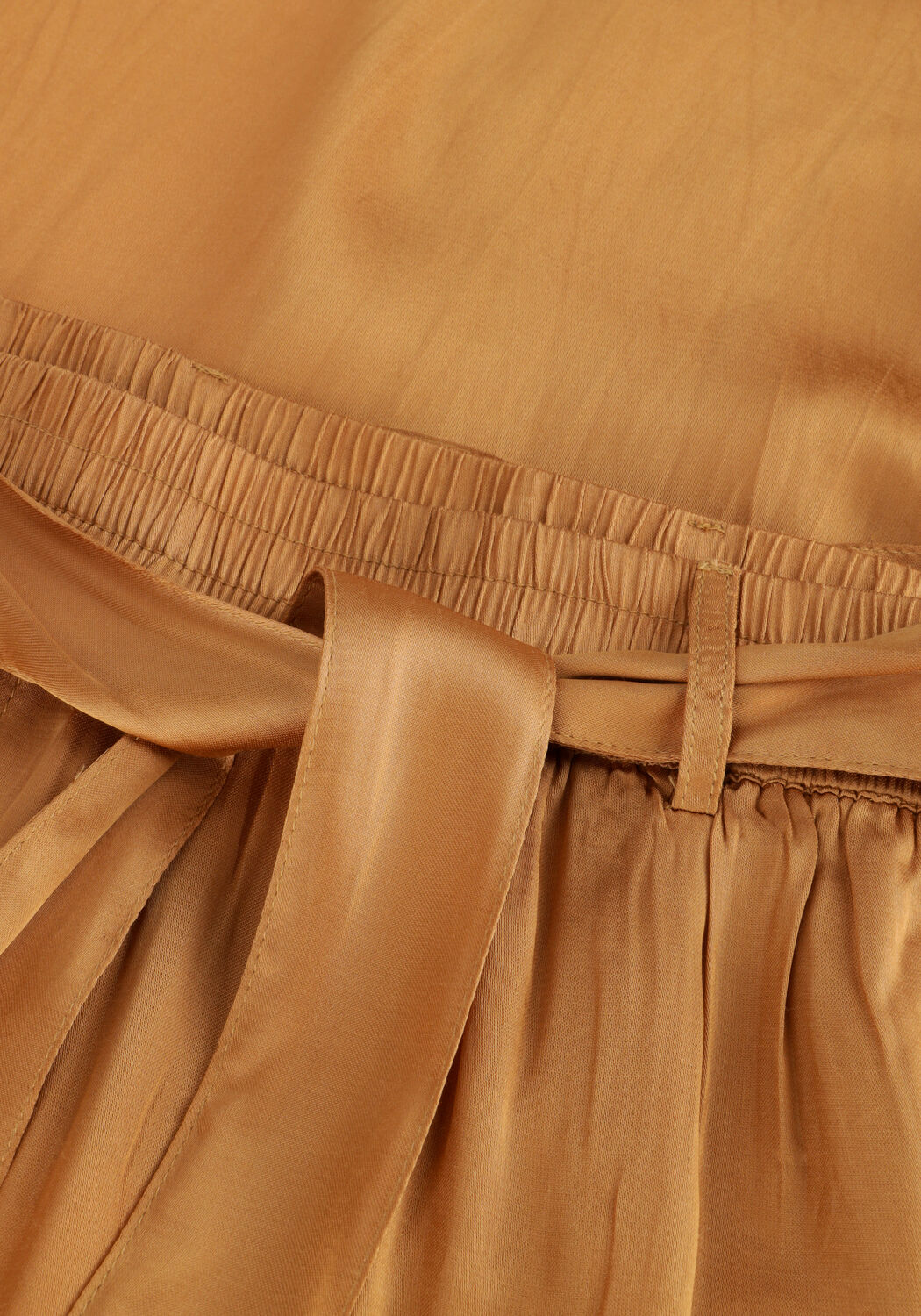 Camelfarbene SUMMUM Hose PANTS SOLID SATIN - large