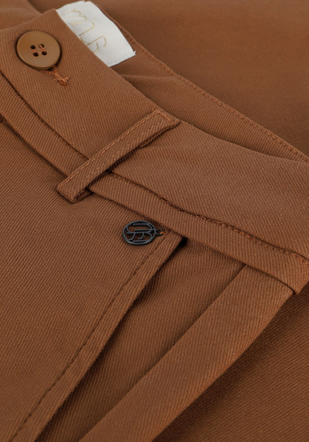 Camelfarbene MINUS Schlaghose CARMA FLARED PANTS - large