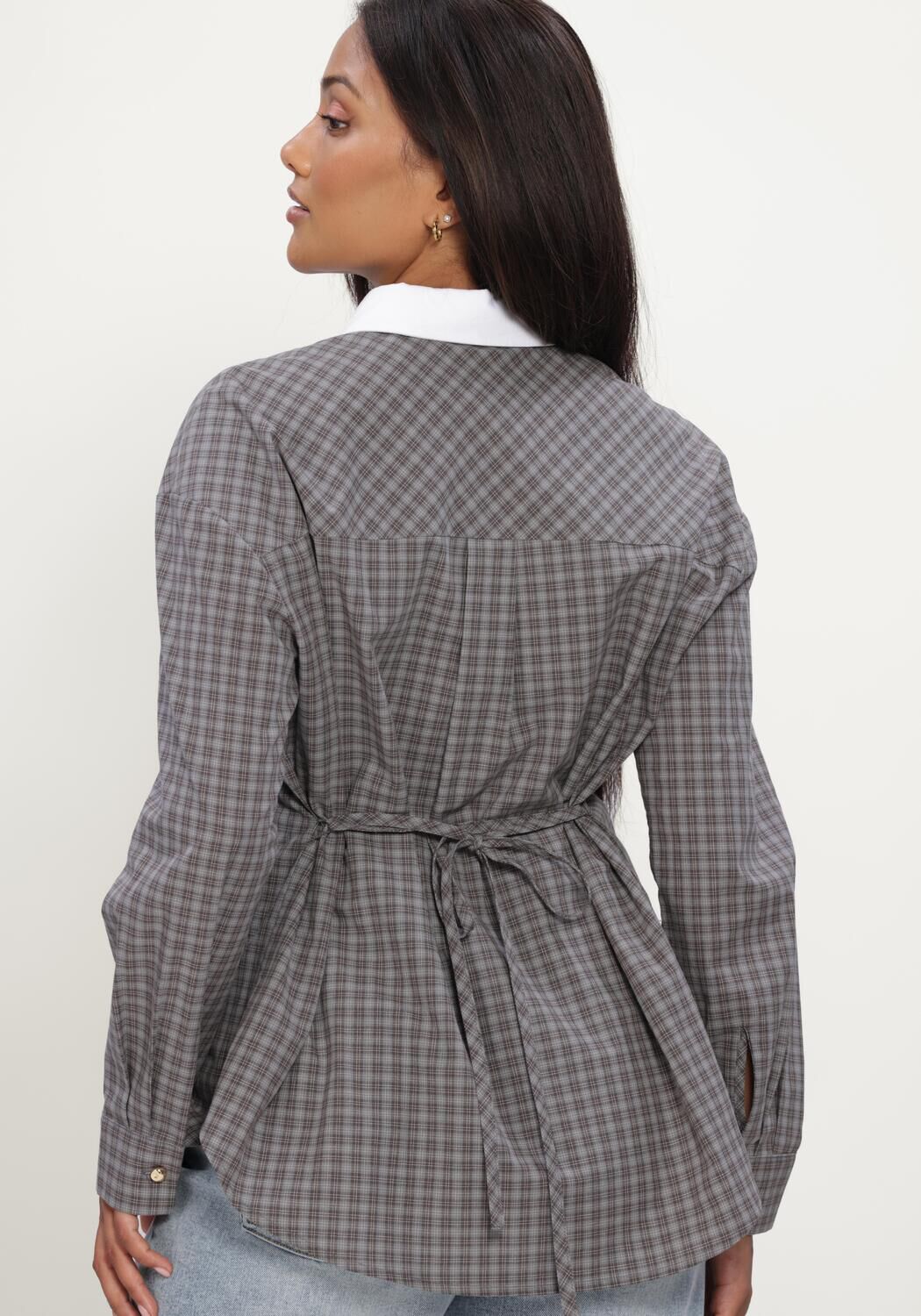Graue MODSTR&Ouml;M Blusen DAMARISMD SHIRT - large