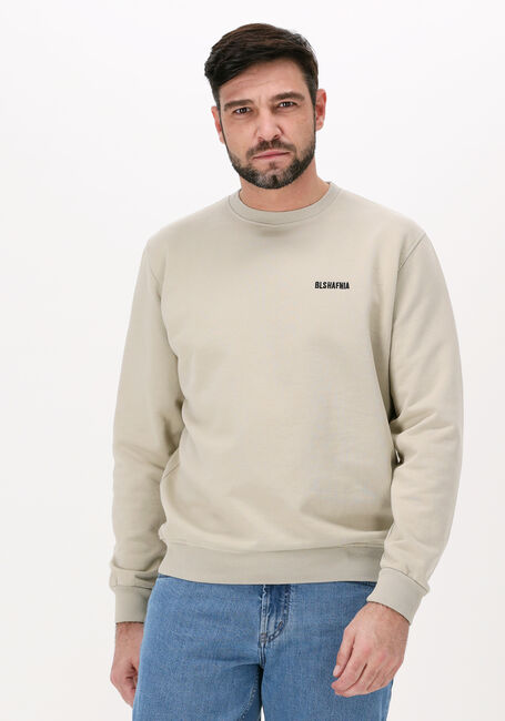 Sand BLS HAFNIA Pullover ESSENTIAL LOGO CREWNECK - large