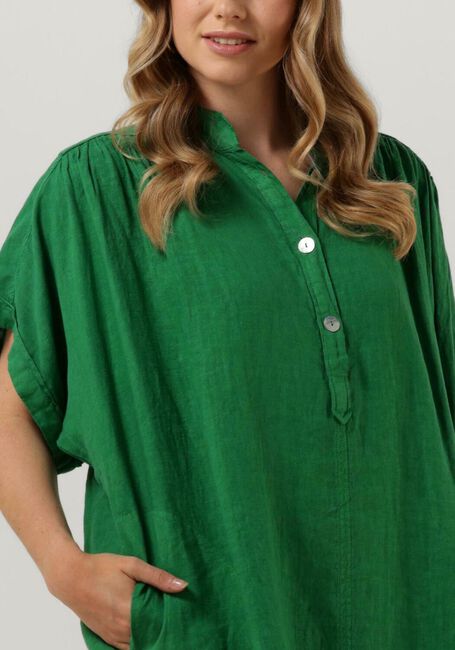 Grüne BY-BAR Minikleid AMBER LINEN DRESS - large