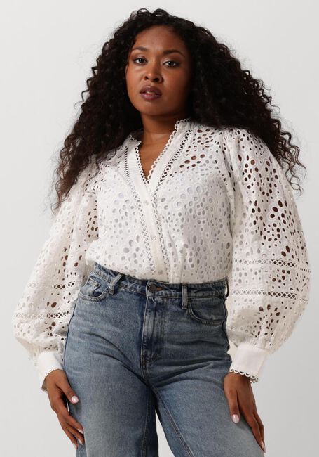 Weiße CO'COUTURE Blusen VIOLA ANGLAISE TOP - large