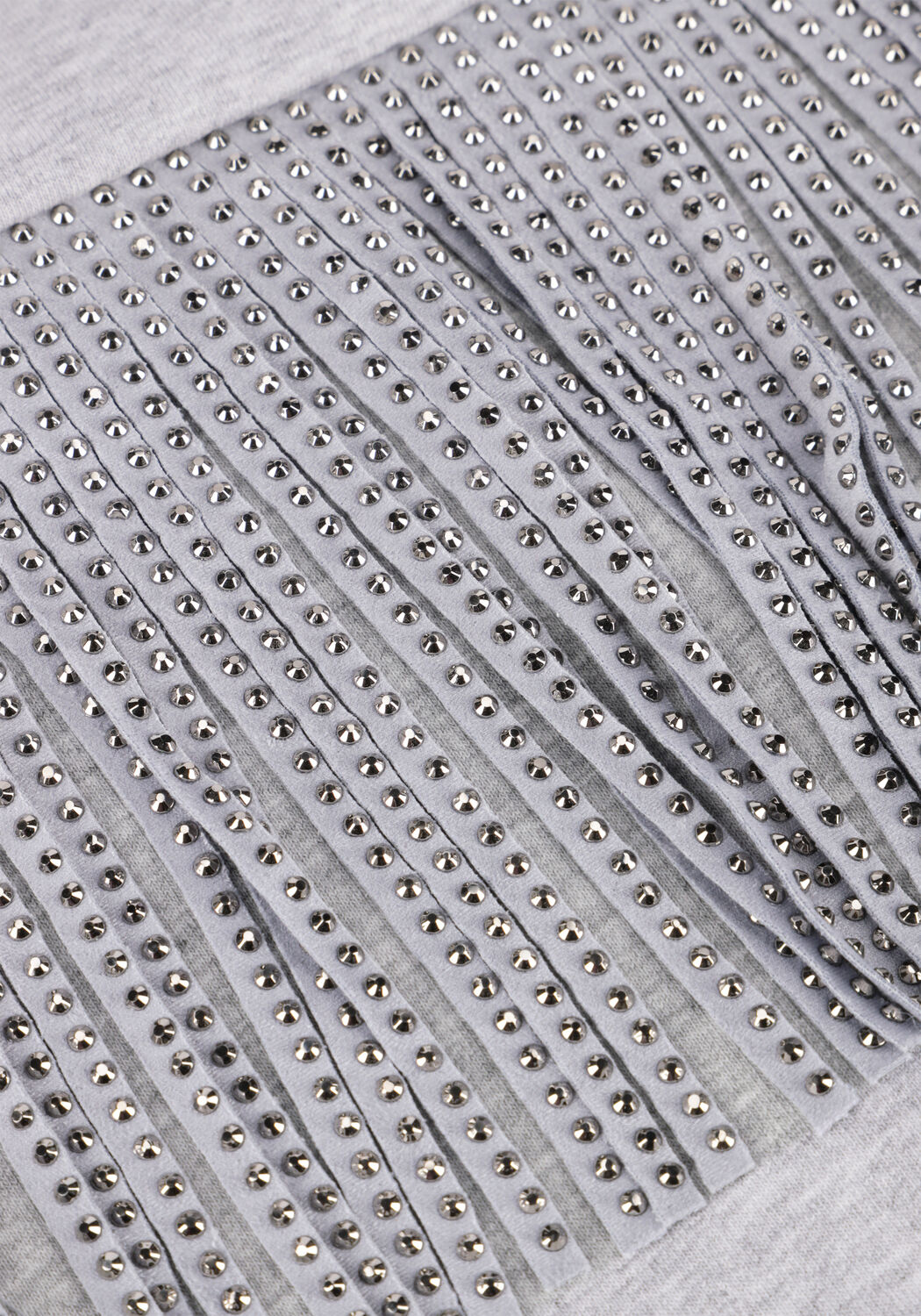 Hellgrau CO'COUTURE Pullover STUDCC FRINGE SWEAT - large