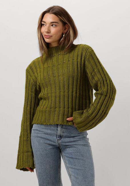 Grüne MODSTRÖM Pullover FELIPEMD SHORT T-NECK - large