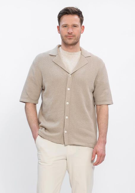 Beige PROFUOMO Polo-Shirt POLO CAMP BUTTON TH TOWELING - large