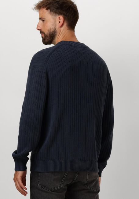 Dunkelblau CALVIN KLEIN Pullover LINEAR SWEATER - large