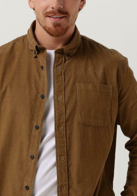 Beige SELECTED HOMME Casual-Oberhemd SLHREGRICK-CORD SHIRT LS W - large
