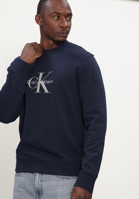 Dunkelblau CALVIN KLEIN Sweatshirt LS 350TERRY MNLG CN SWTSHRT - large