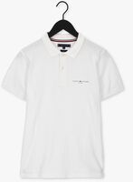 Weiße TOMMY HILFIGER Polo-Shirt CLEAN JERSEY SLIM POLO