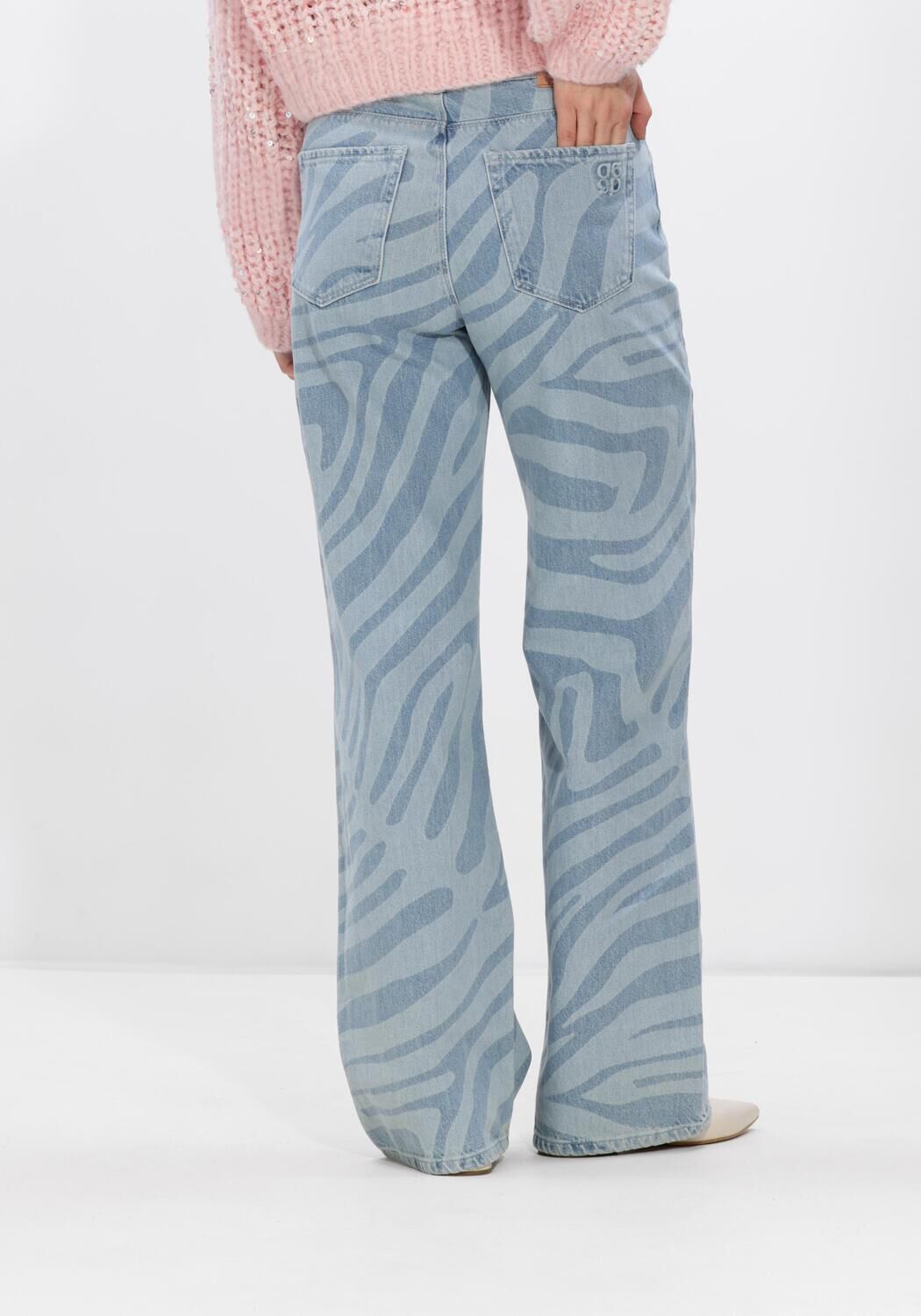 Hellblau DANTE6 Wide jeans WIDE LEG PRINTED JEANS - large
