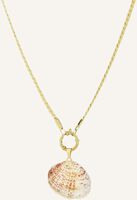 Goldfarbig NOTRE-V Kette KETTING PLATTE SCHELP - medium
