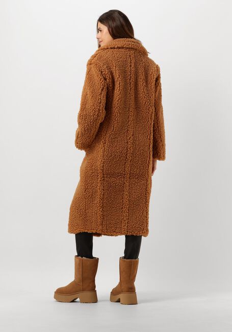 Camelfarbene UGG Teddy-Jacke GERTRUDE LONG TEDDY COAT - large