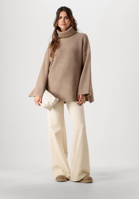 Braune SELECTED FEMME Pullover SLFMARY LS LONG KNIT ROLL NECK - large