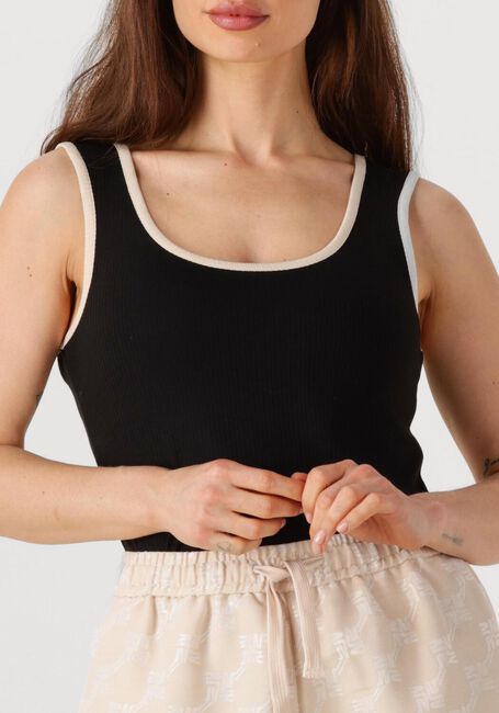 Schwarze OBJECT Top OBJJAMIE S/L SLI TANK TOP NOOS - large