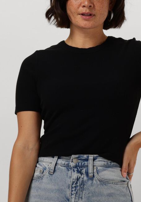 Schwarze CATWALK JUNKIE T-shirt RIBBED TEE - large